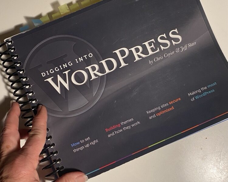 Cover of "Digging Into WordPress" book